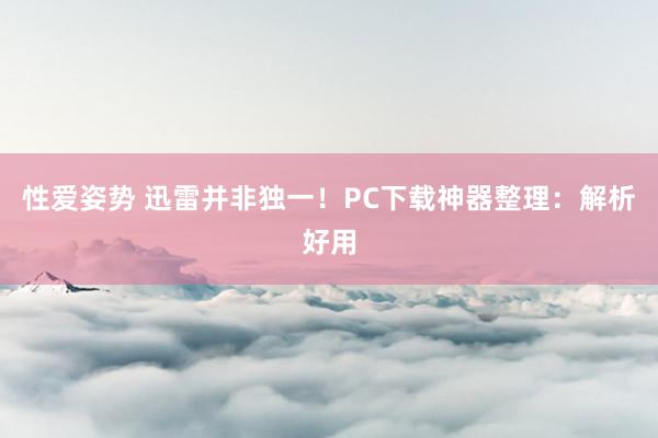 性爱姿势 迅雷并非独一！PC下载神器整理：解析好用