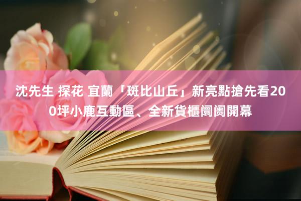 沈先生 探花 宜蘭「斑比山丘」新亮點搶先看　200坪小鹿互動區、全新貨櫃阛阓開幕